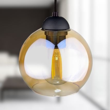 Pendel AMBRE BLACK 3xE27/60W/230V diameter 30 cm