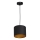 Pendel ARDEN 1xE27/60W/230V diam. 18 cm sort/gylden