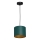 Pendel ARDEN 1xE27/60W/230V diameter 18 cm grøn/gylden