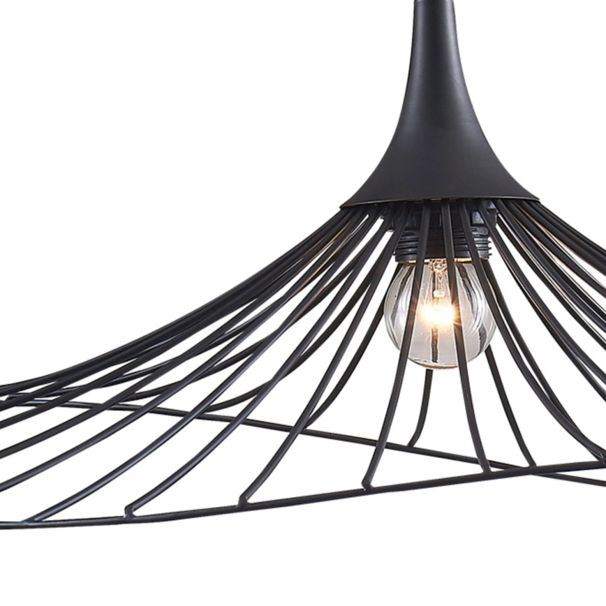 Pendel ARIELLE 1xE27/20W/230V diameter 50 cm sort