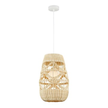 Pendel ARONA 1xG9/9W/230V diameter 25 cm Rattan/beige