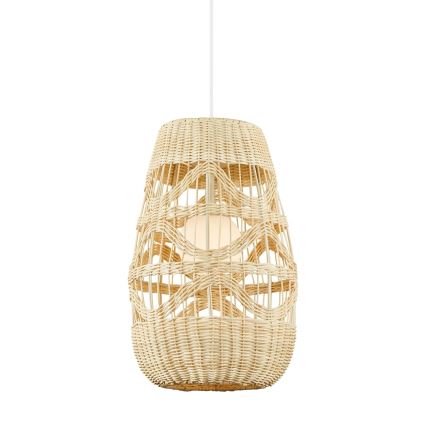 Pendel ARONA 1xG9/9W/230V diameter 25 cm Rattan/beige