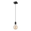 Pendel ASTRID 1xE27/60W/230V skinnende sort