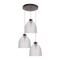 Pendel AURA 3xE27/60W/230V bøg