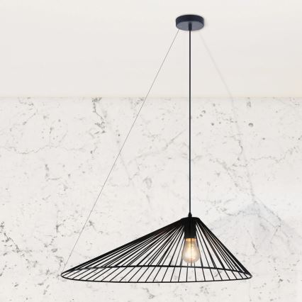 Pendel AURORA 1xE27/20W/230V diameter 60 cm sort
