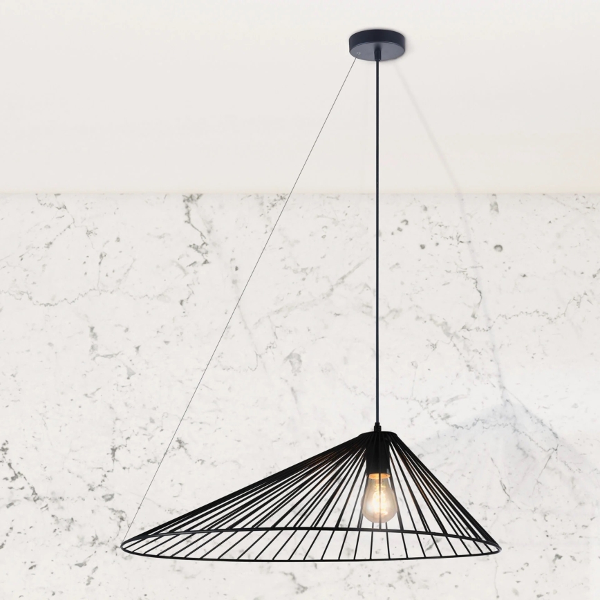 Pendel AURORA 1xE27/20W/230V diameter 60 cm sort