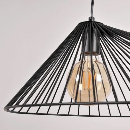 Pendel AURORA 1xE27/20W/230V diameter 60 cm sort