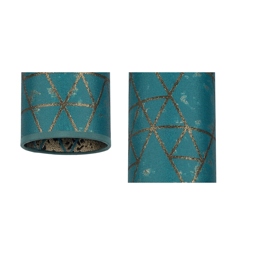 Pendel AVALO 2xE27/60W/230V diameter 20 cm turkis/gylden