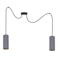 Pendel AVALO 2xE27/60W/230V edderkop grå