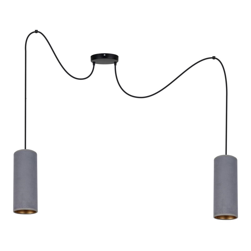 Pendel AVALO 2xE27/60W/230V edderkop grå
