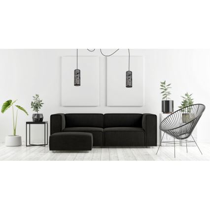 Pendel AVALO 2xE27/60W/230V edderkop grå/sort