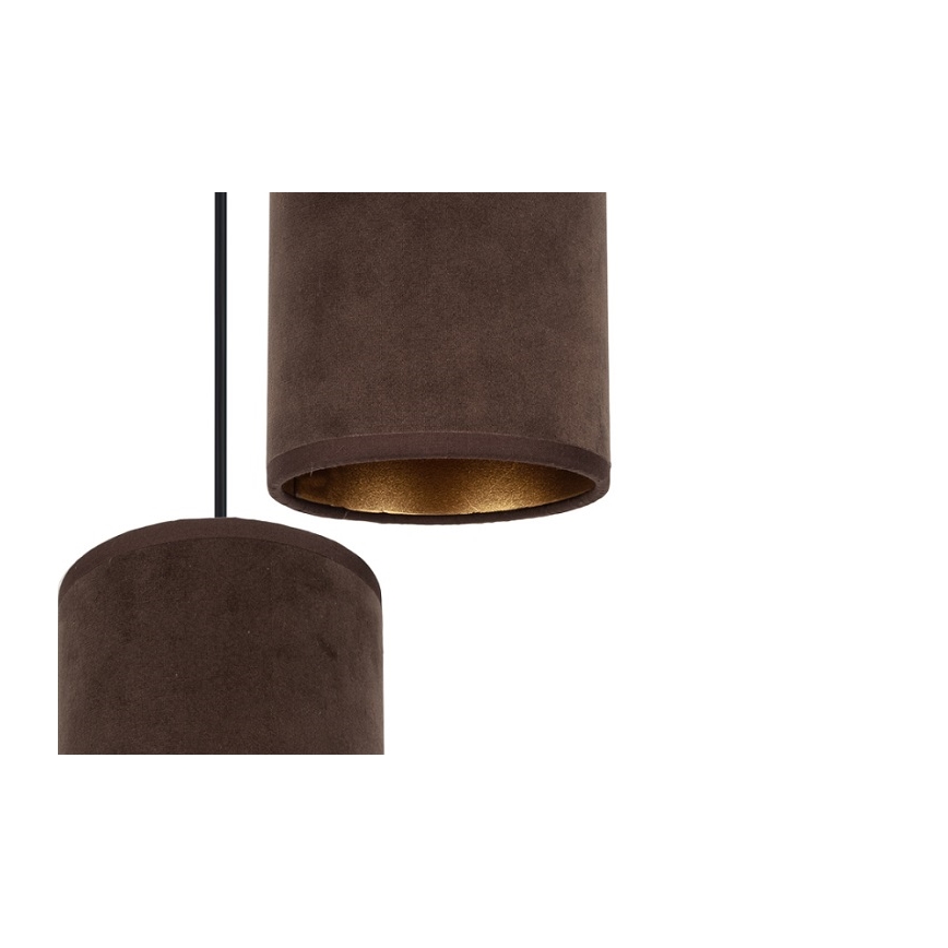 Pendel AVALO 3xE27/60W/230V diameter 35 cm brun