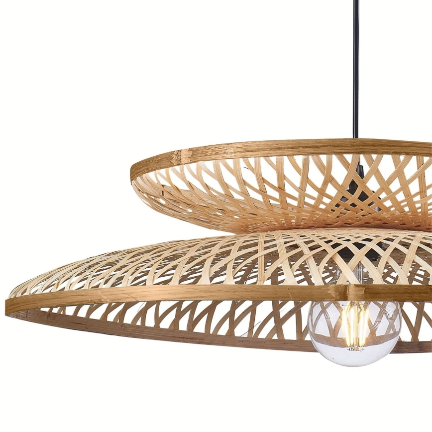 Pendel BALI 1xE27/20W/230V diameter 60 cm bambus