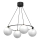 Pendel BALLO 4xE27/15W/230V sort/hvid