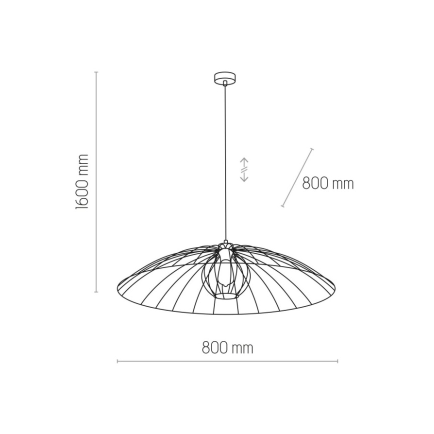 Pendel BARBELLA 1xE27/60W/230V diameter 80 cm