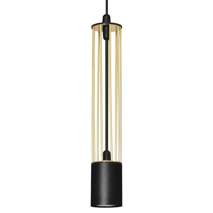 Pendel BARS 1xGU10/20W/230V gylden/sort