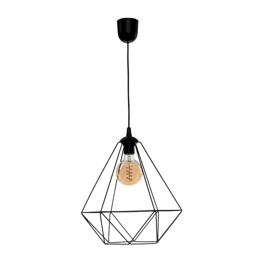 Pendel BASKET 1xE27/60W/230V sort