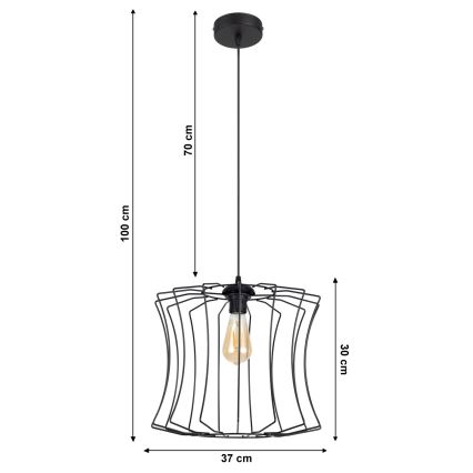 Pendel BEK 1xE27/60W/230V diam. 37 cm