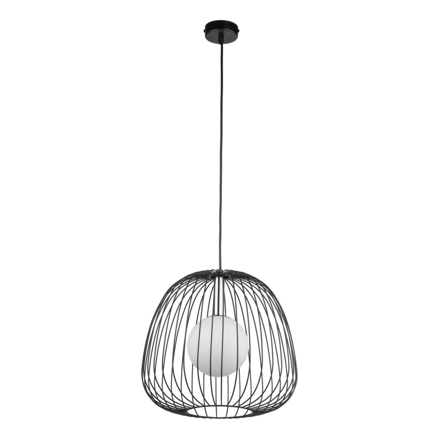 Pendel BELL 1xG9/12W/230V diameter 33 cm sort/skinnende krom