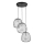 Pendel BELL 3xG9/12W/230V sort/skinnende krom