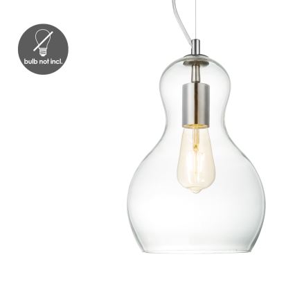 Pendel BELLO 1xE27/40W/230V diameter 21 cm transparent