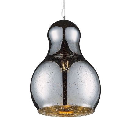 Pendel BELLO 1xE27/60W/230V diameter 30 cm krom
