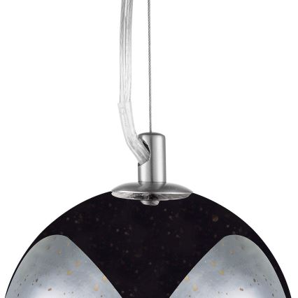 Pendel BELLO 1xE27/60W/230V diameter 30 cm krom