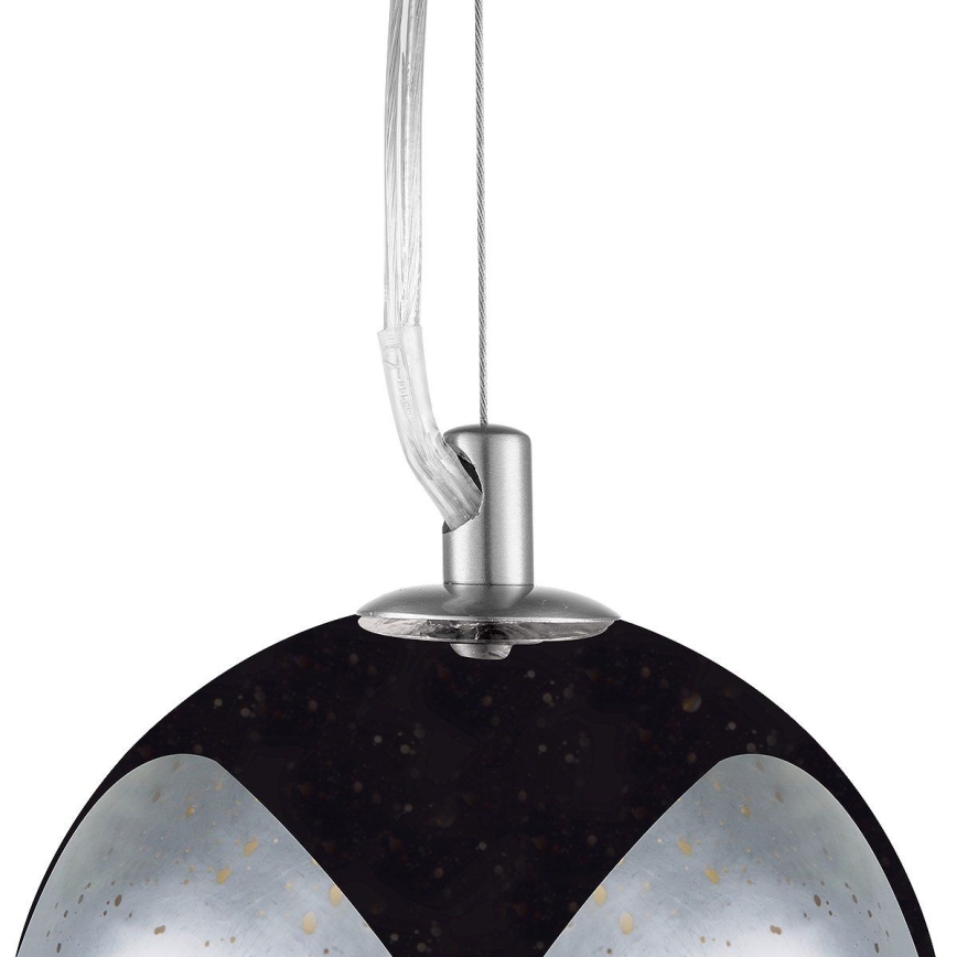 Pendel BELLO 1xE27/60W/230V diameter 30 cm krom