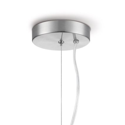 Pendel BELLO 1xE27/60W/230V diameter 30 cm krom