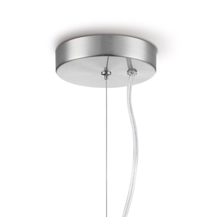Pendel BELLO 1xE27/60W/230V diameter 30 cm krom