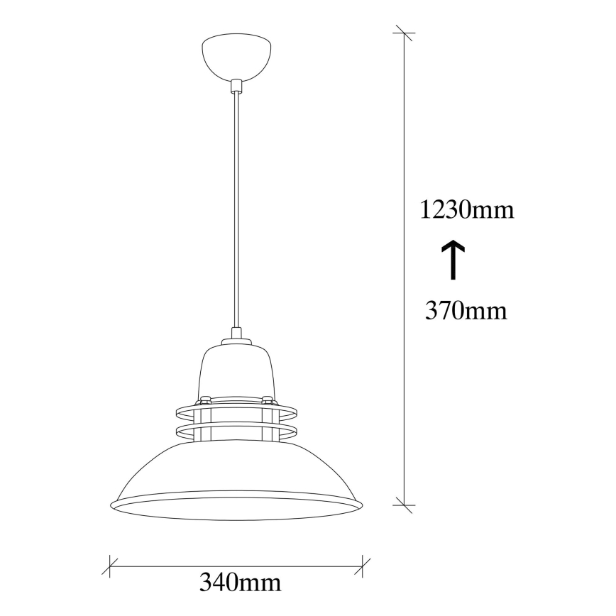 Pendel BERCESTE 1xE27/40W/230V