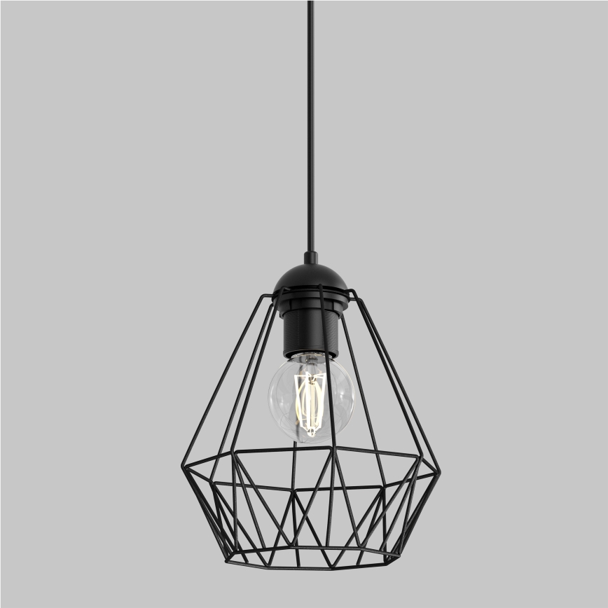 Pendel BERGEN 1xE27/60W/230V sort