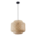 Pendel BERTA 1xE27/20W/230V diameter 40 cm bambus