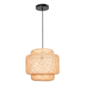 Pendel BERTA 1xE27/20W/230V diameter 50 cm bambus
