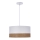 Pendel BIANCO 1xE27/40W/230V hvid/brun