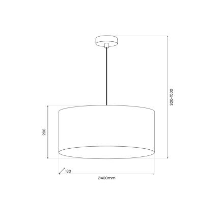 Pendel BLOMSTRE 1xE27/15W/230V guldfarvet