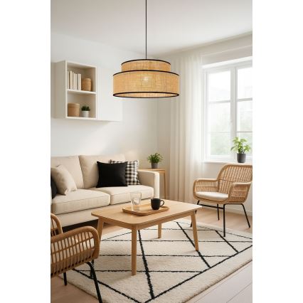 Pendel BOHO 1xE27/60W/230V beige