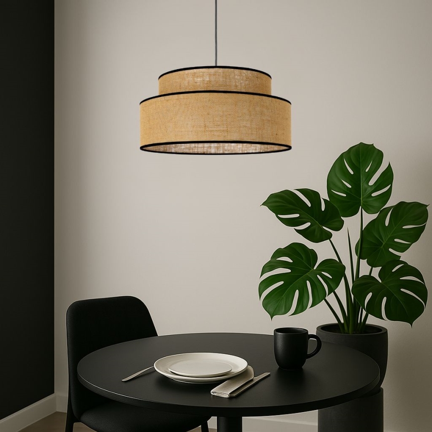 Pendel BOHO 1xE27/60W/230V beige