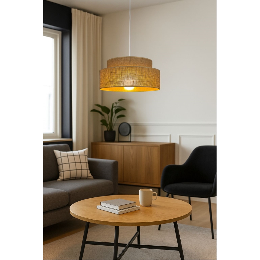 Pendel BOHO 1xE27/60W/230V beige
