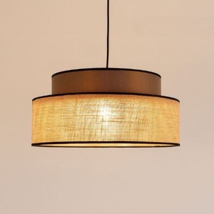 Pendel BOHO 1xE27/60W/230V brun/beige
