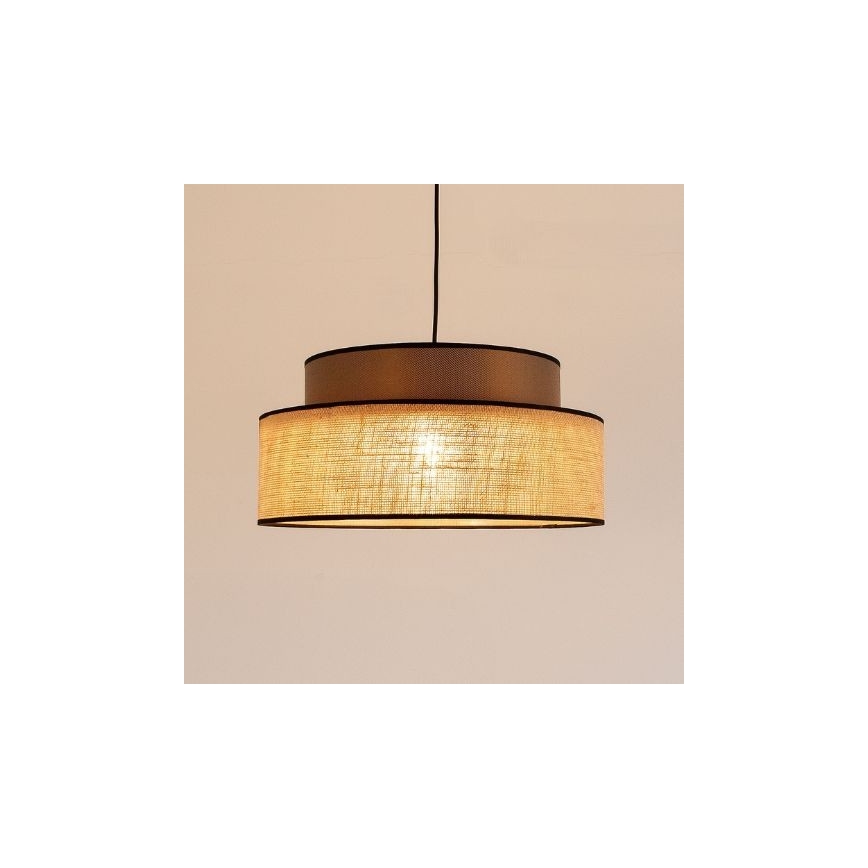 Pendel BOHO 1xE27/60W/230V brun/beige