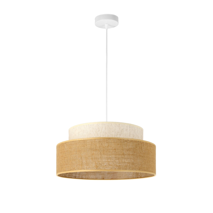 Pendel BOHO 1xE27/60W/230V cremefarvet/beige
