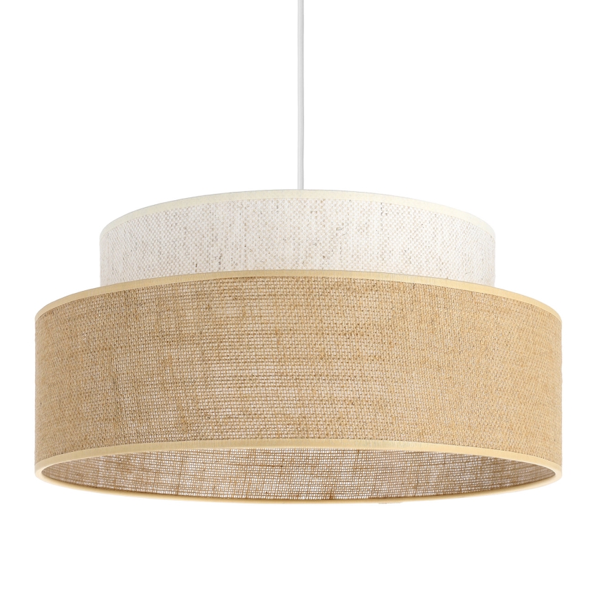Pendel BOHO 1xE27/60W/230V cremefarvet/beige