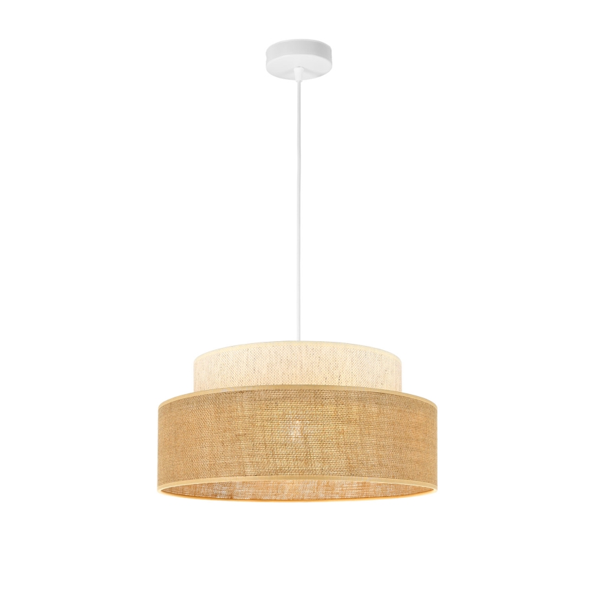 Pendel BOHO 1xE27/60W/230V cremefarvet/beige