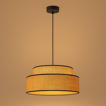 Pendel BOHO 1xE27/60W/230V diameter 40 cm beige
