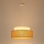 Pendel BOHO 1xE27/60W/230V diameter 40 cm hvid/beige