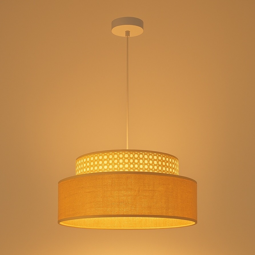 Pendel BOHO 1xE27/60W/230V diameter 40 cm Rattan