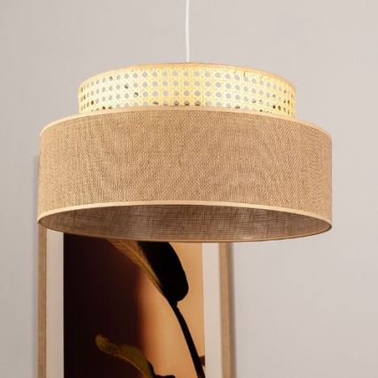 Pendel BOHO 1xE27/60W/230V diameter 40 cm Rattan