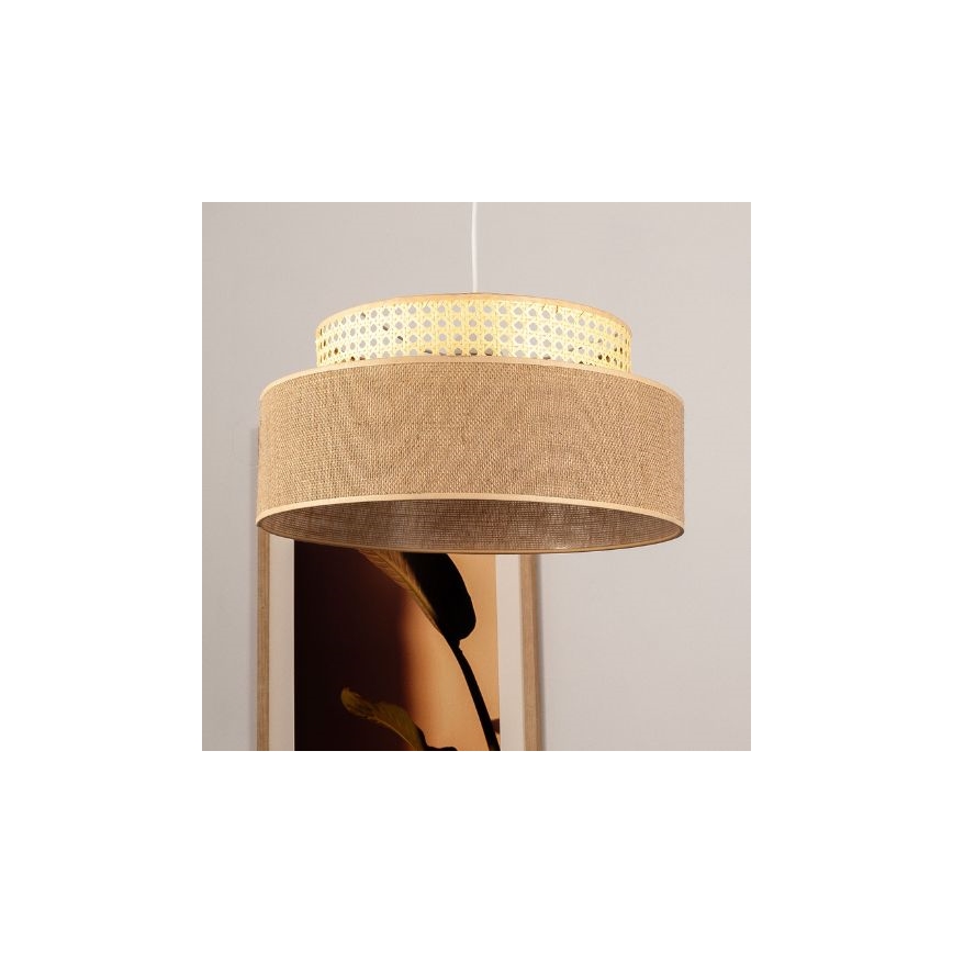 Pendel BOHO 1xE27/60W/230V Rattan