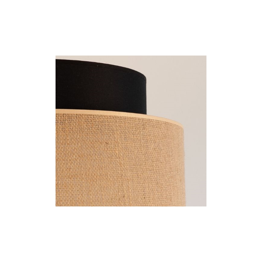 Pendel BOHO 1xE27/60W/230V sort/beige